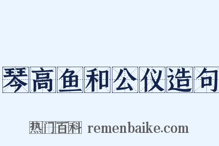 琴高鱼和公仪造句是什么意思的图片
